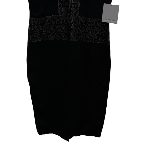 Marc New York Andrew Marc Black BodyCon Dress Size M New - Picture 3 of 10